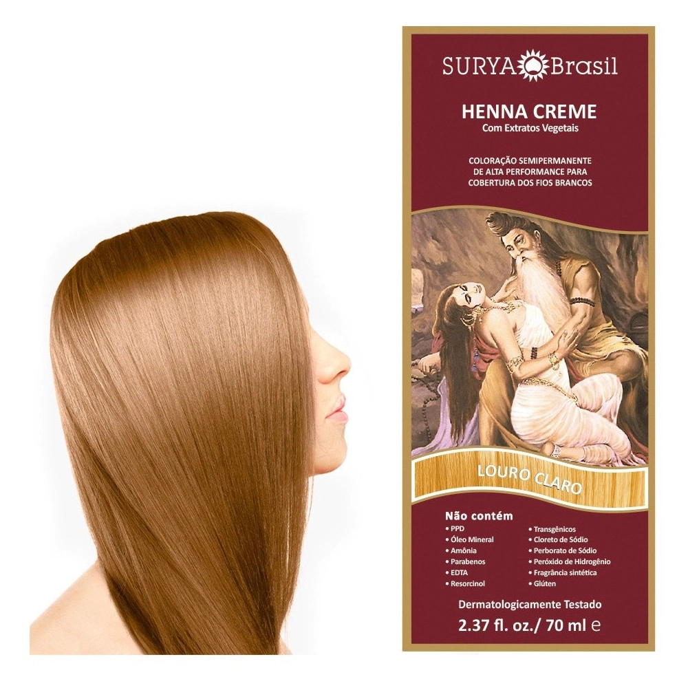 Tintura Henna Surya Creme Louro Claro
