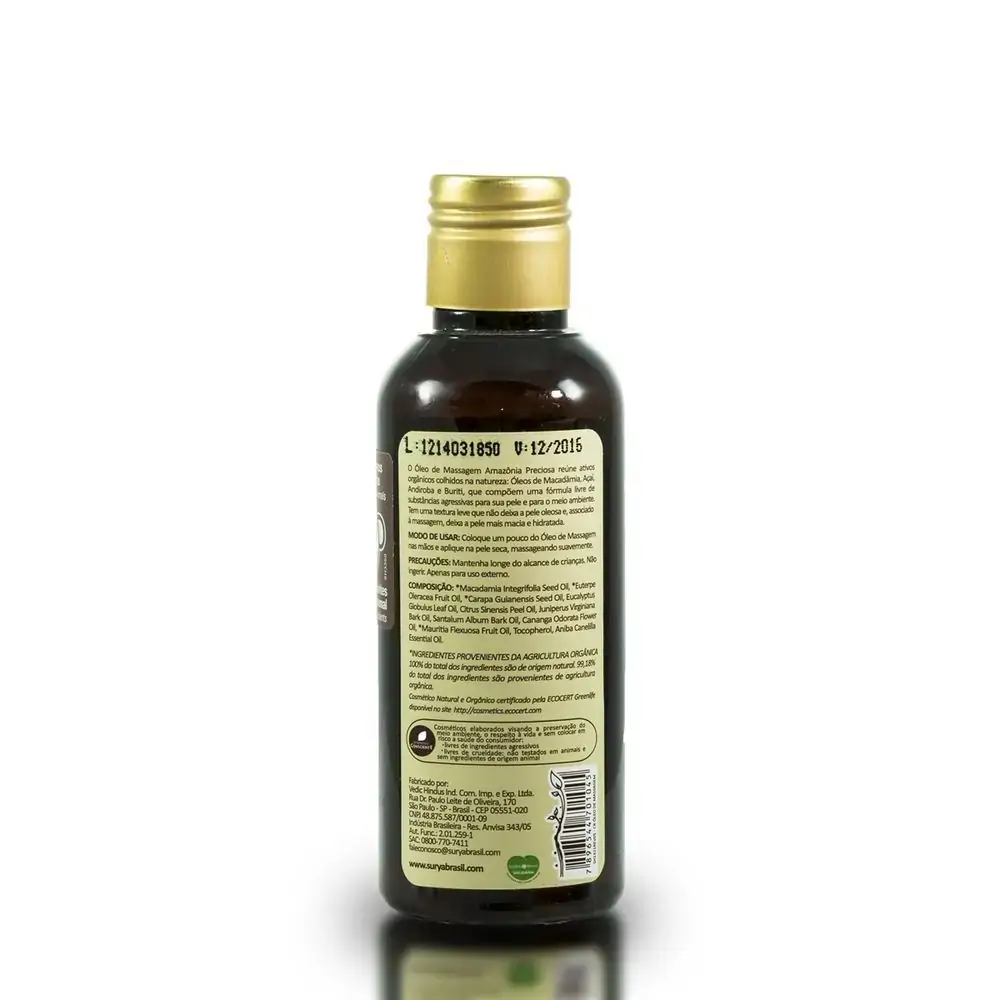 Amazonia Preciosa Oleo Massagem 120ml Surya Henna