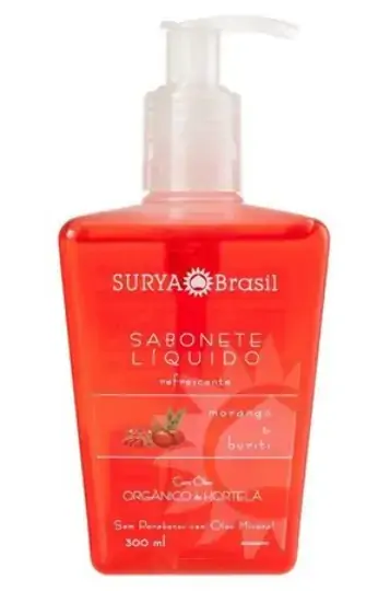 Sabonete Líquido Surya Morango/buriti