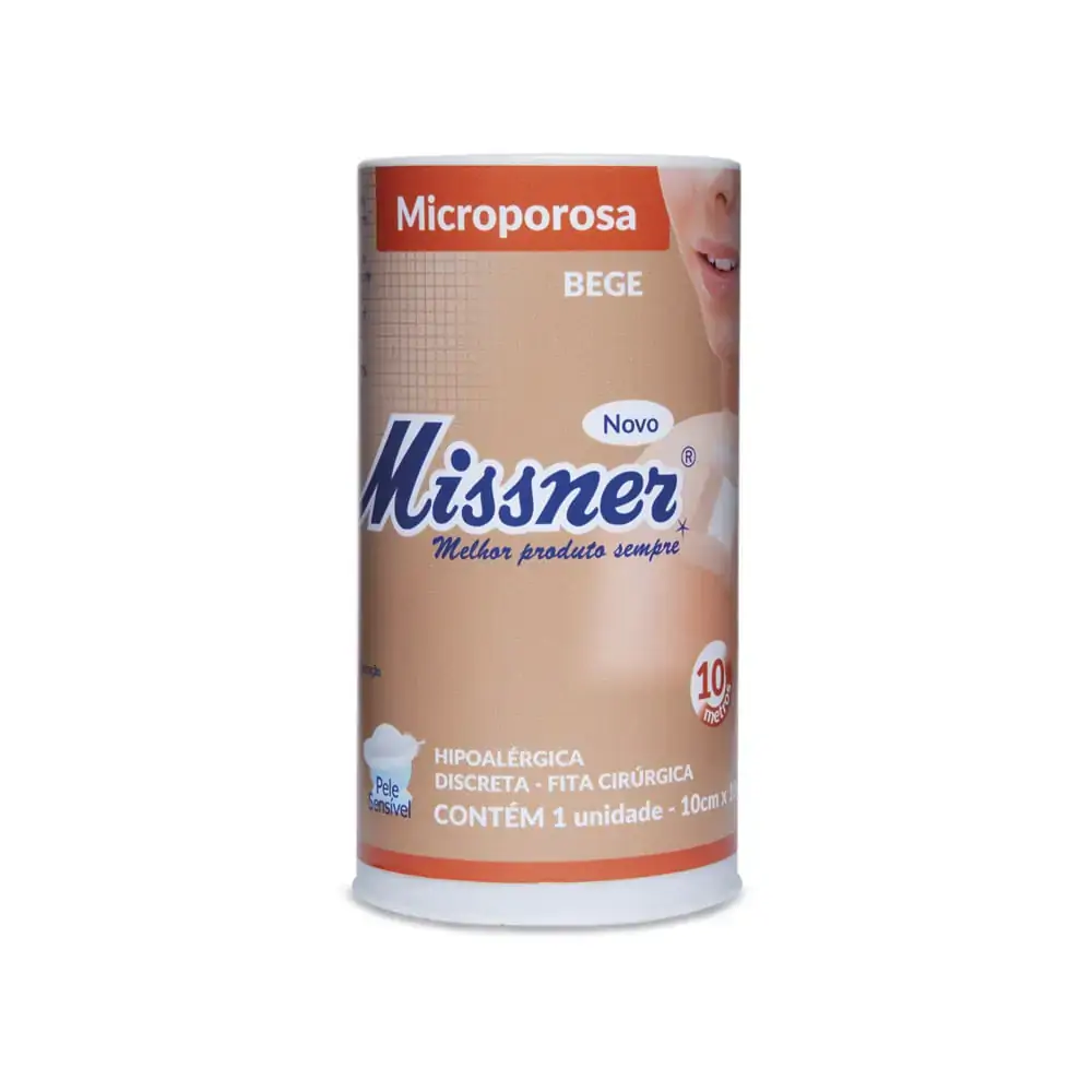 FITA MICROPOROSA MISSNER BEGE 100MM X 10MTS