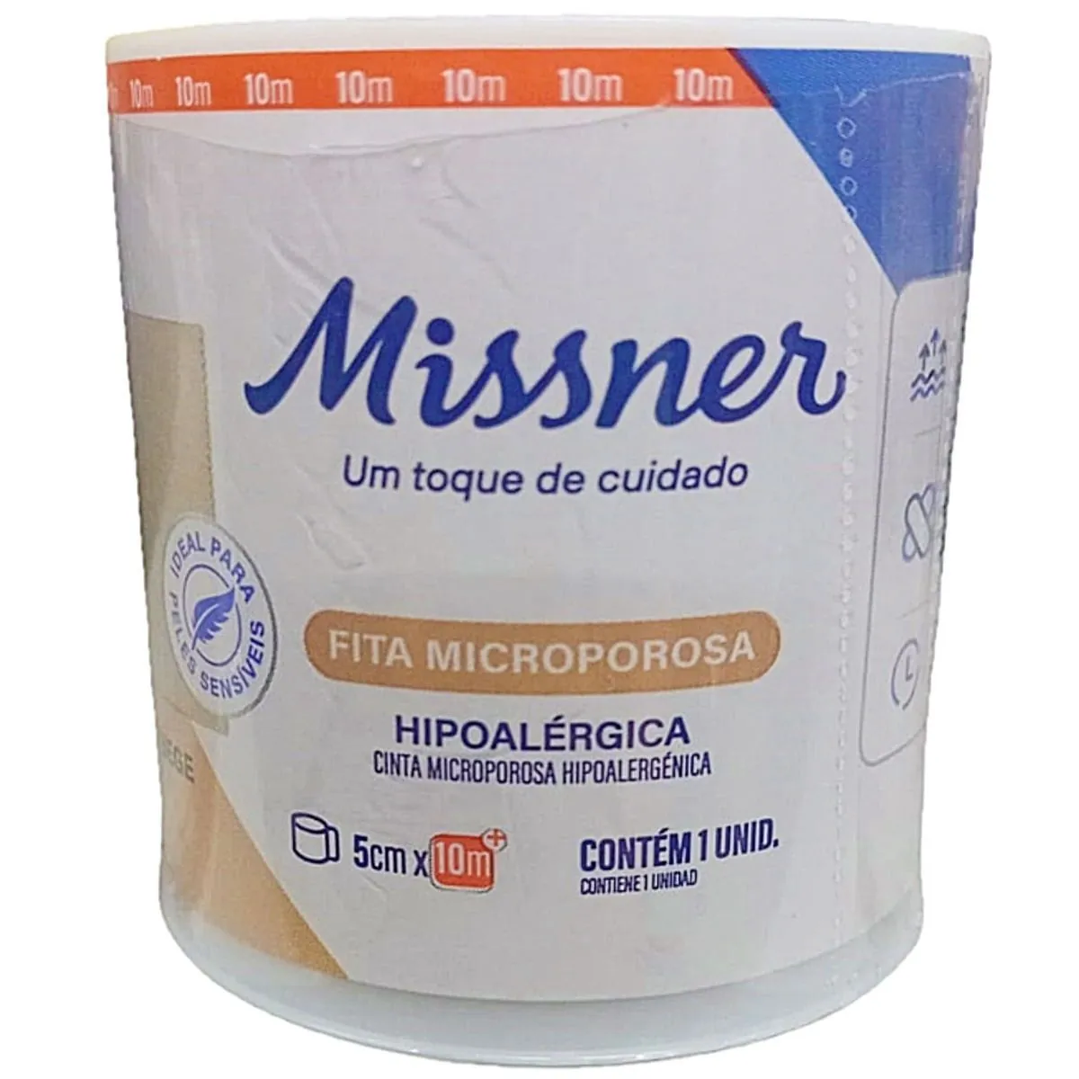 Fita Cirurg Micropore 050x10 Cor Da Pele Missner