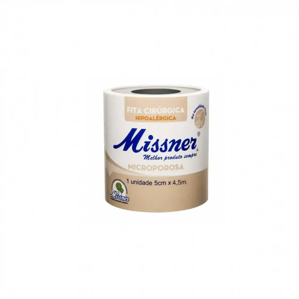 Fita Missner Bege Micropore 5cm 4,5 Cm Bege