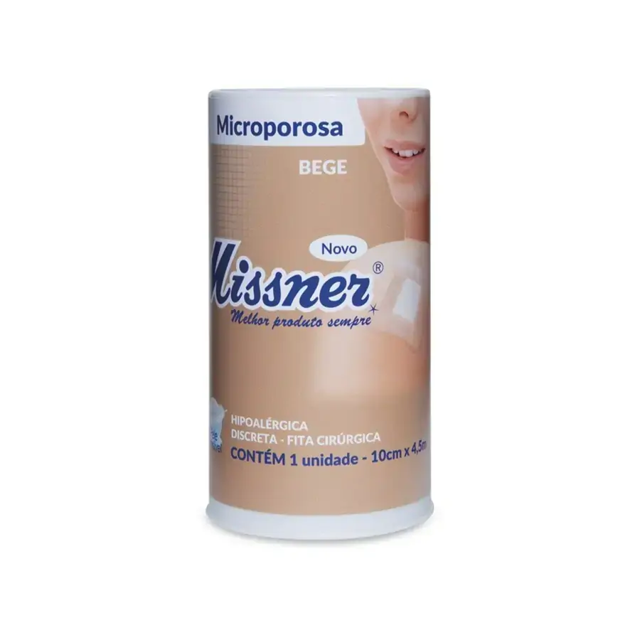 Fita Cirúrgica Microporosa Bege Missner 10cm X 4,5m