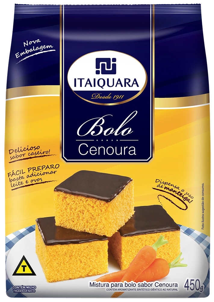 Mistura Bolo Itaiquara Cenoura