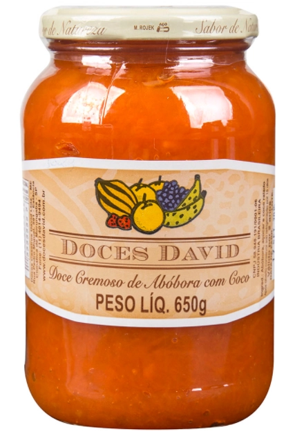 Doce Crem De Abobora C/coco 650gr