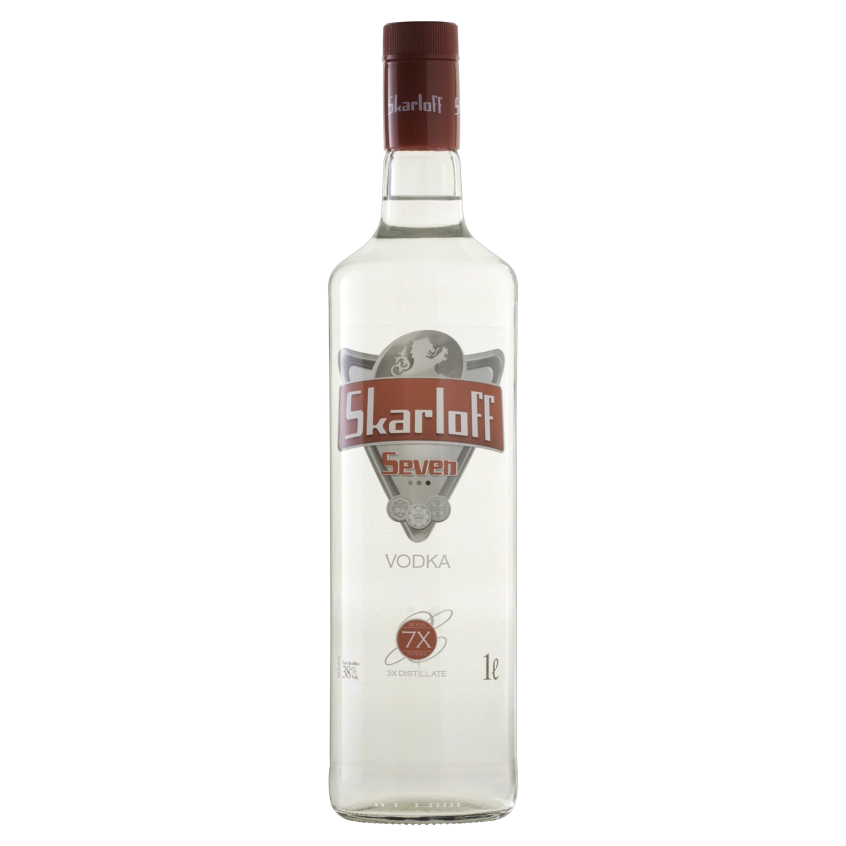 Vodka Tridestilada Skarloff Seven Garrafa 1l