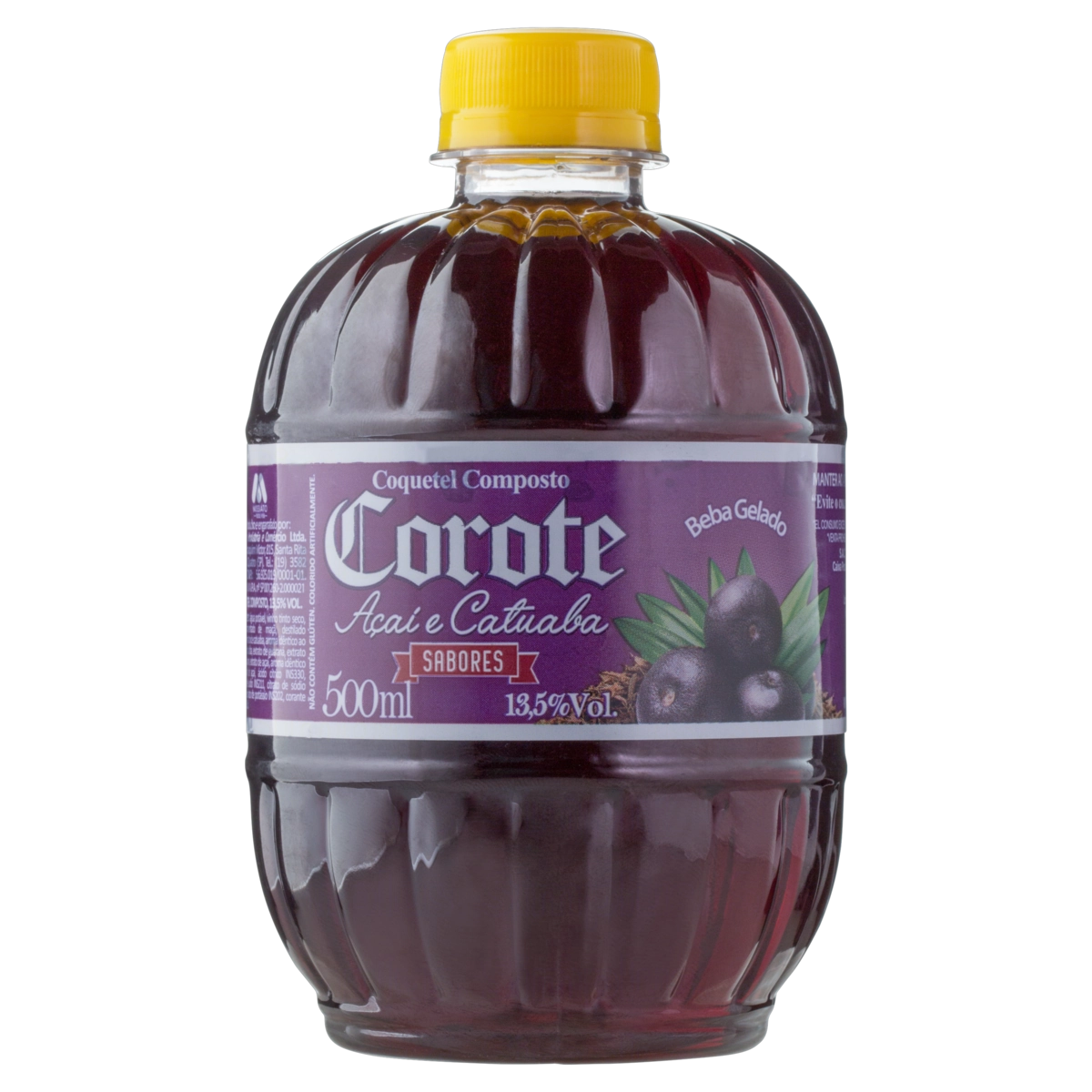 Coquetel Alcoólico Composto Açaí E Catuaba Corote Garrafa 500ml