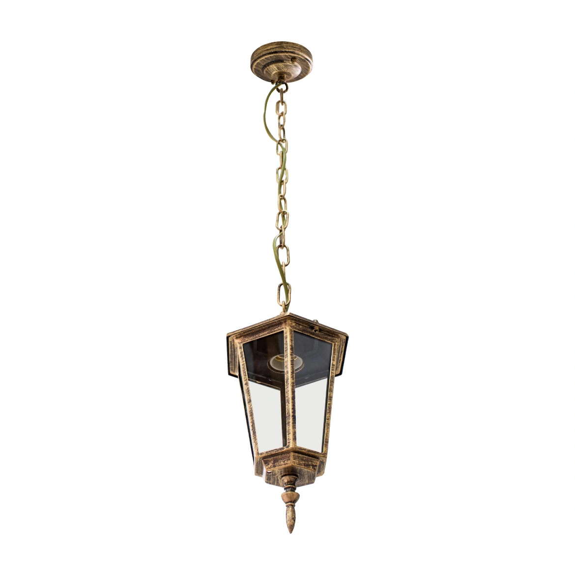 Pendente Colonial Alumínio Vintage E27 Retro Ouro Velho St204t