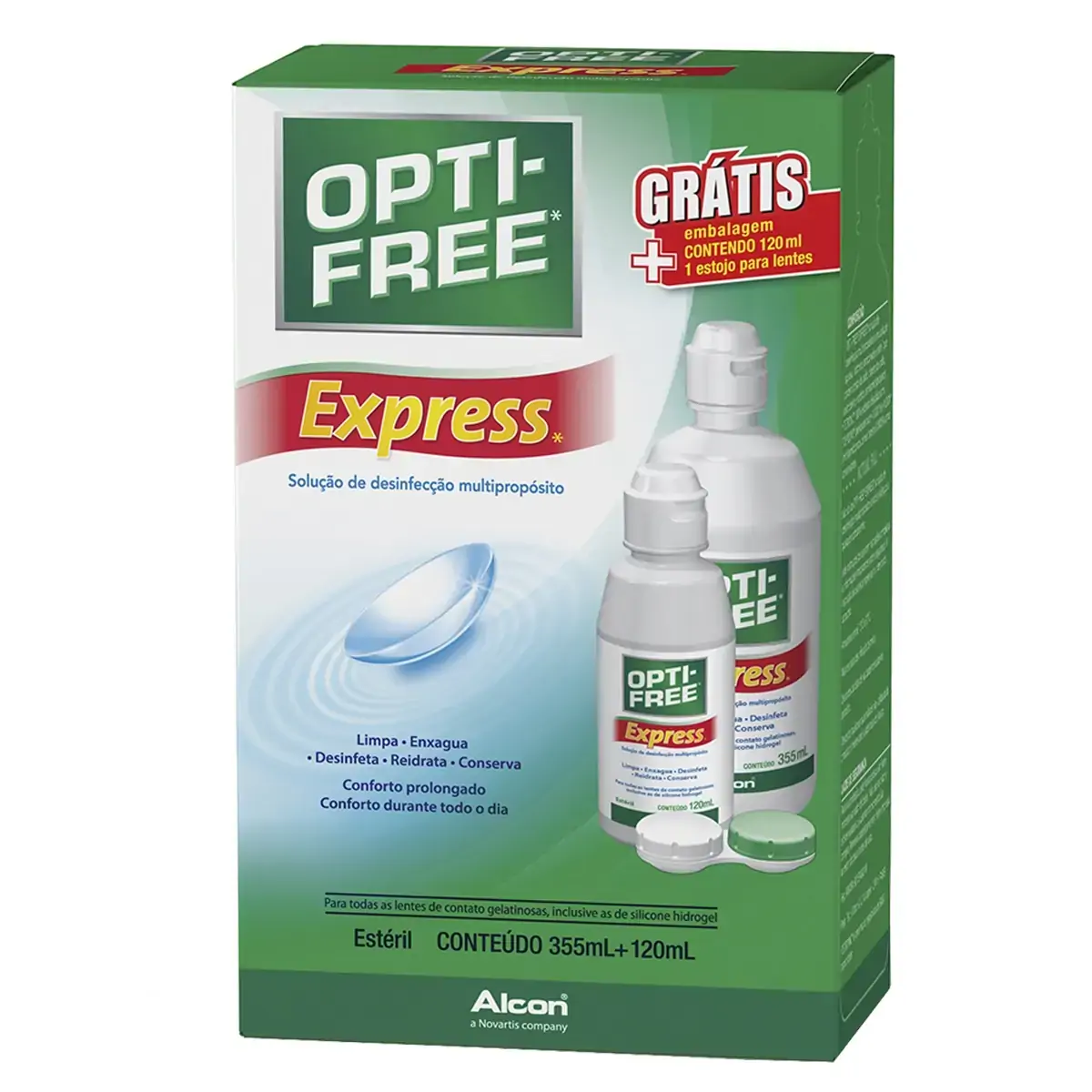 Opti Free Express Fr 355/ Ag Tela Protet Ofx 12