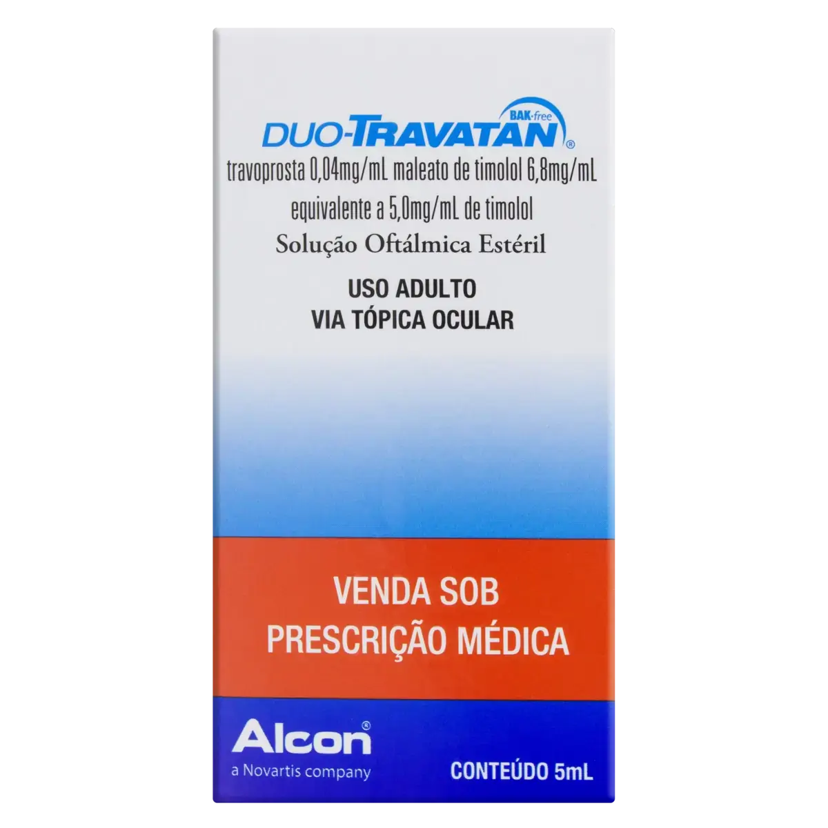 Duo Travatan Alcon Caixa 5ml Solução Oftálmica