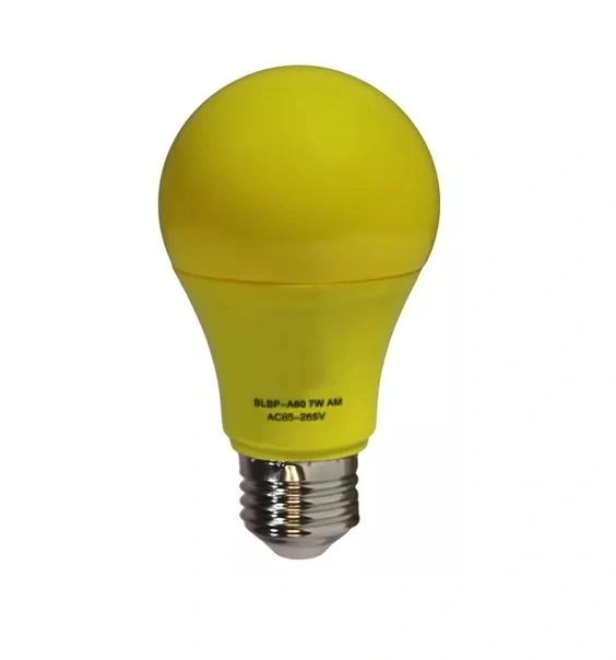 Lâmpada Bulbo Led 7w A60 Colorida Amarela E27 Bivolt