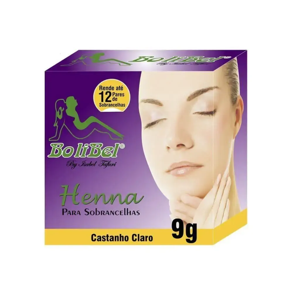 Henna Bolibel P/sobrancelha Cast Claro 9g