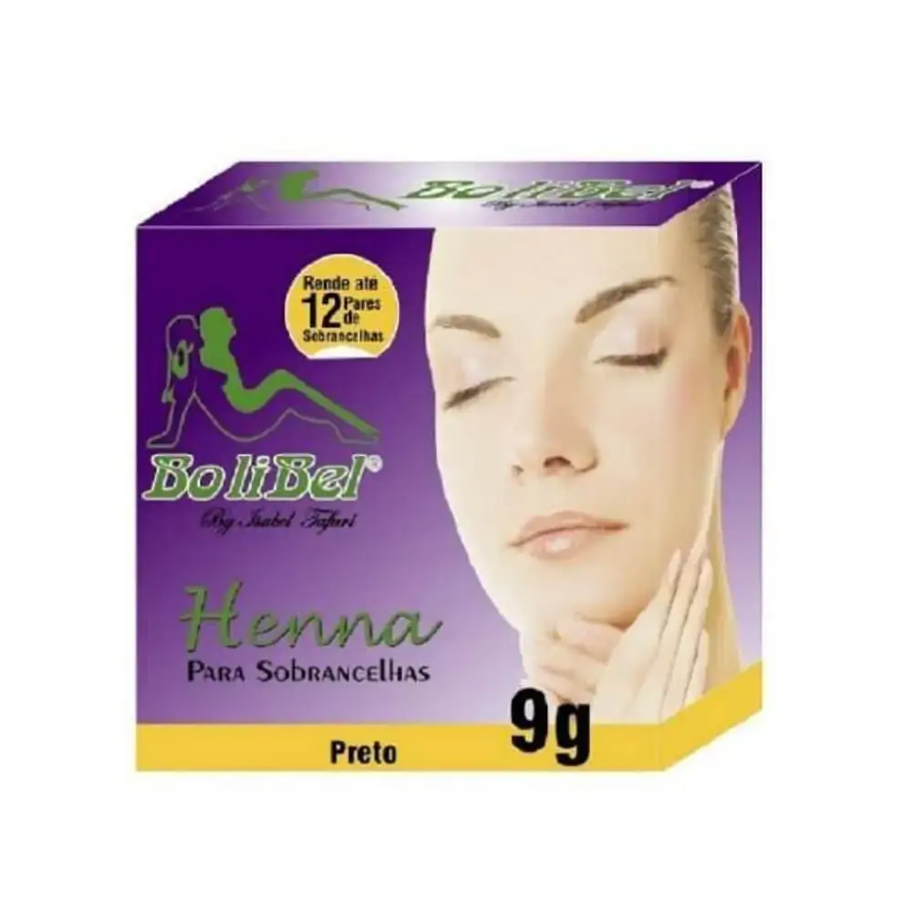 Henna Bolibel P/sobrancelha Cast Preto 9g
