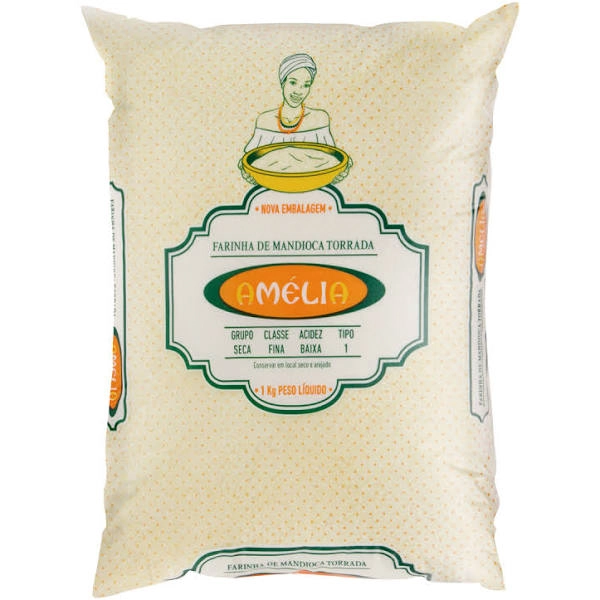 Farinha De Mandioca Tipo 1 Torrada Amélia Pacote 1kg