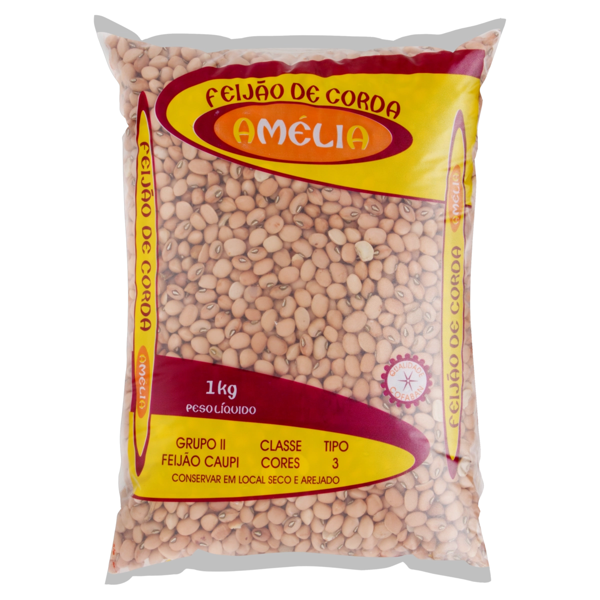 Feijão De Corda Tipo 3 Amélia Pacote 1kg