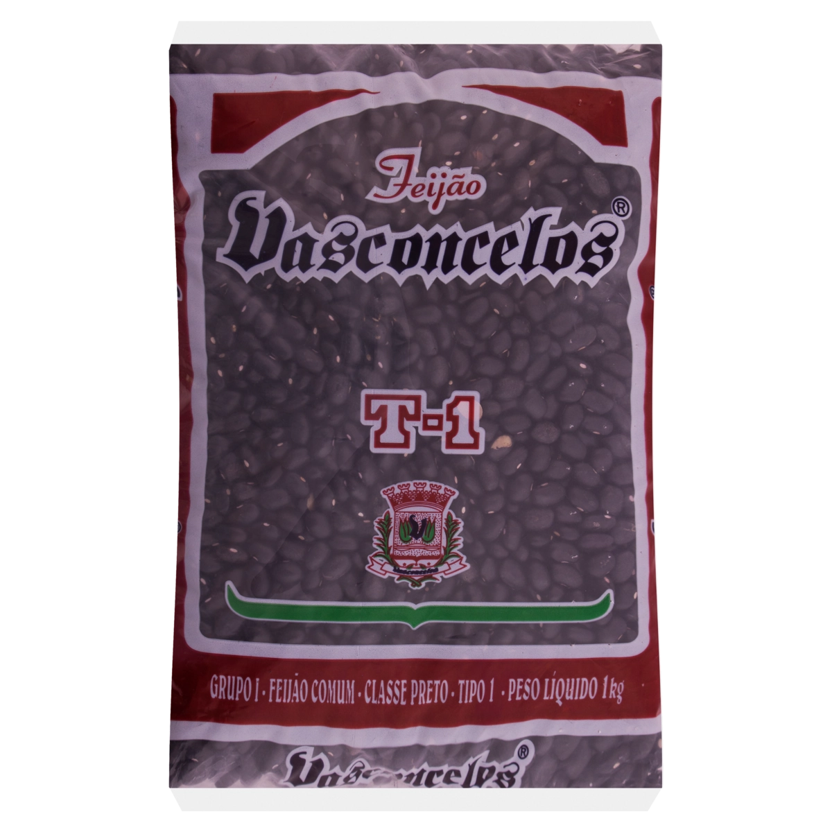 Feijão Preto Tipo 1 Vasconcelos Pacote 1kg