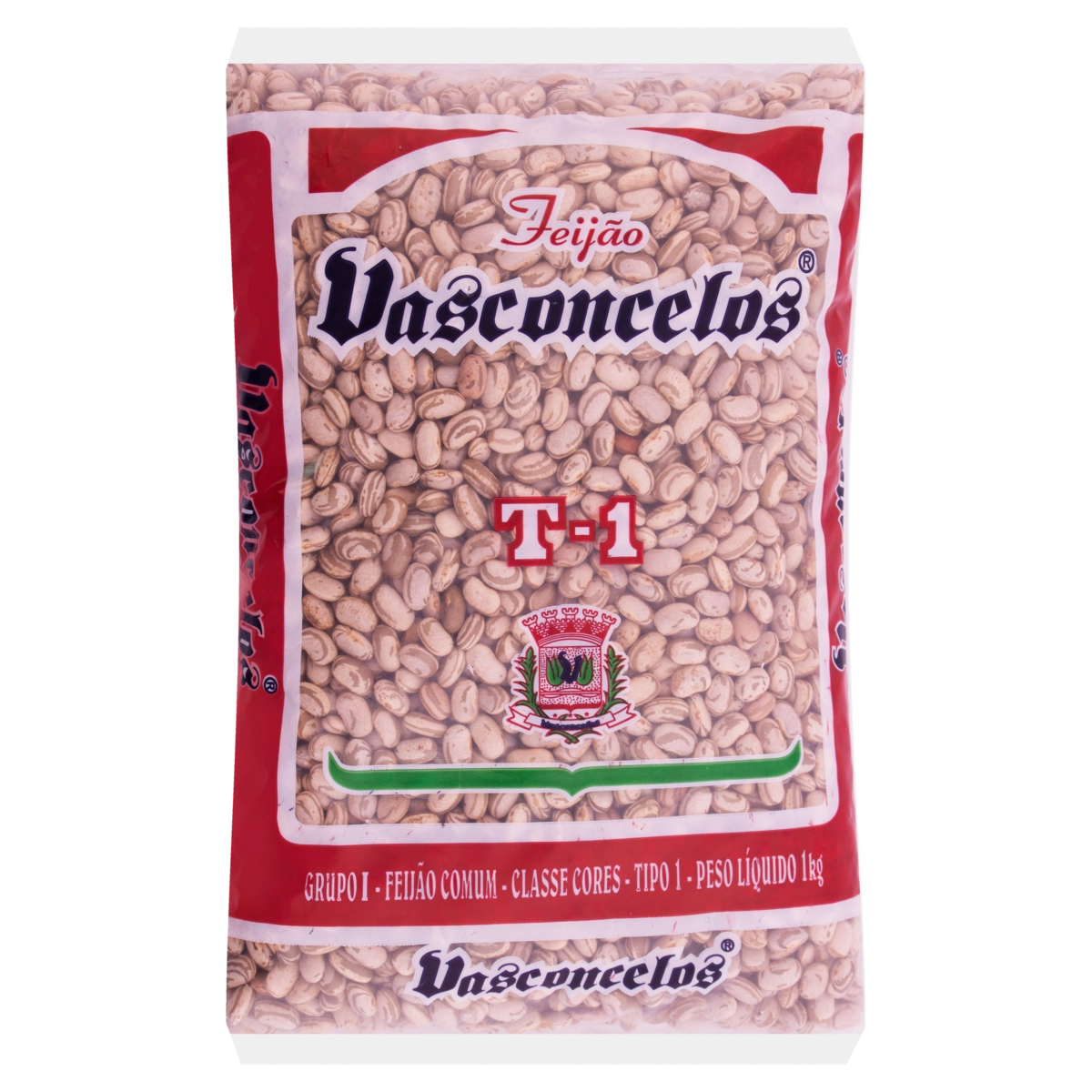 Feijão Carioca Tipo 1 Vasconcelos Pacote 1kg