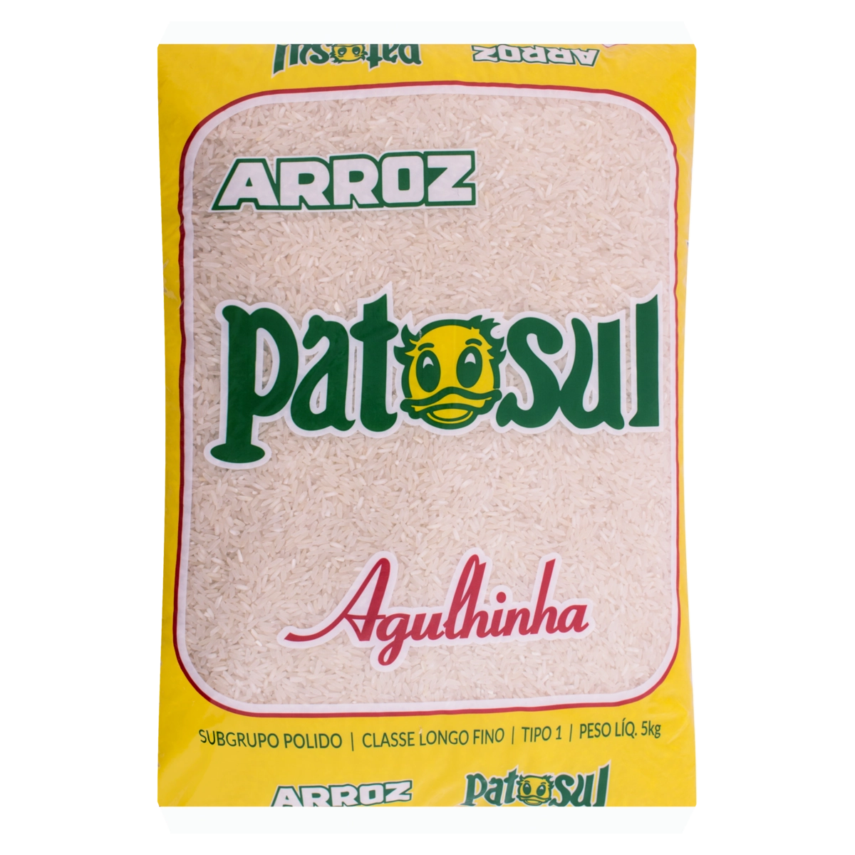 Arroz Agulhinha Tipo 1 Patosul Pacote 5kg