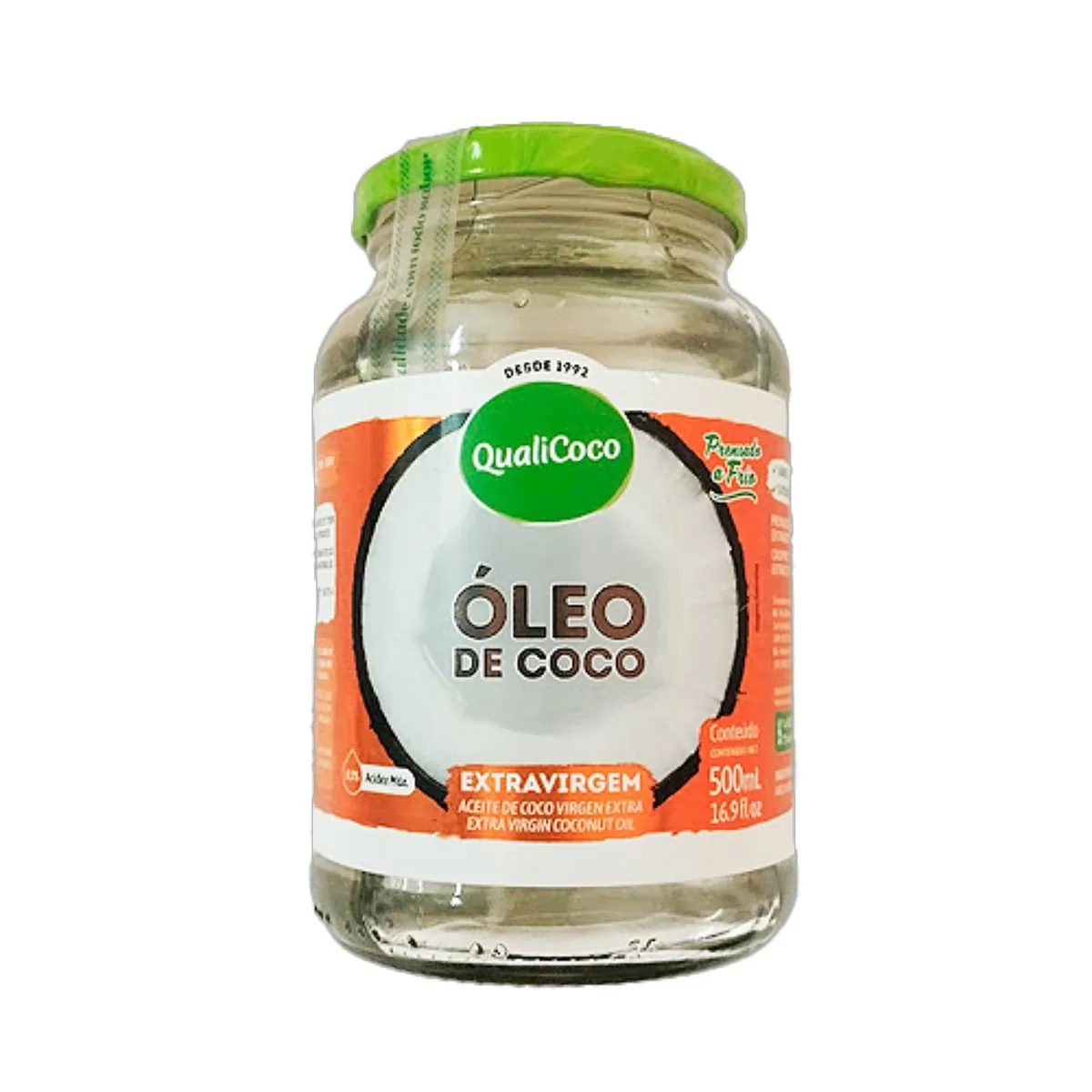 Óleo de Coco Extra Virgem 500ml Qualicôco