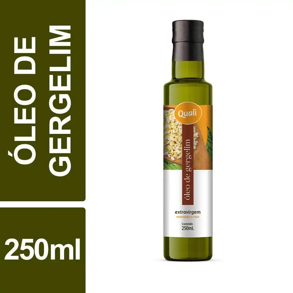 Óleo de Gergilim Prensado a Frio 250ml Sem Glúten Qualicoco