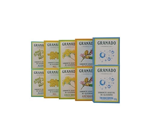 Linha Glicerina Granado Sabonetes Em Barra Vegetal De Glicerina Sortidos 10 X 90 Gr Granado Glyceri