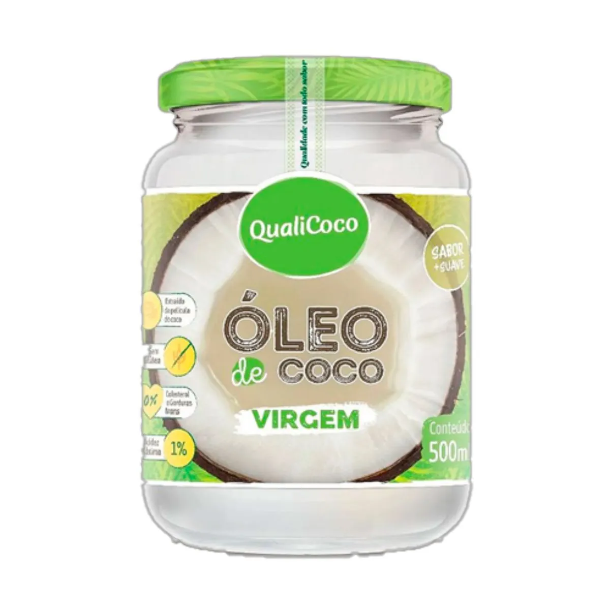 Óleo de Coco virgem 500ml Qualicôco