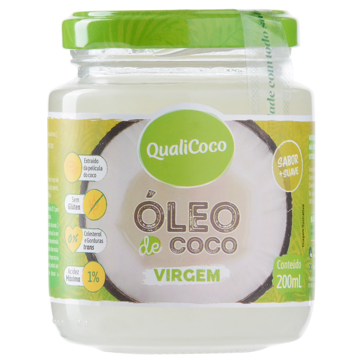 Óleo de Coco virgem 200ml Qualicôco