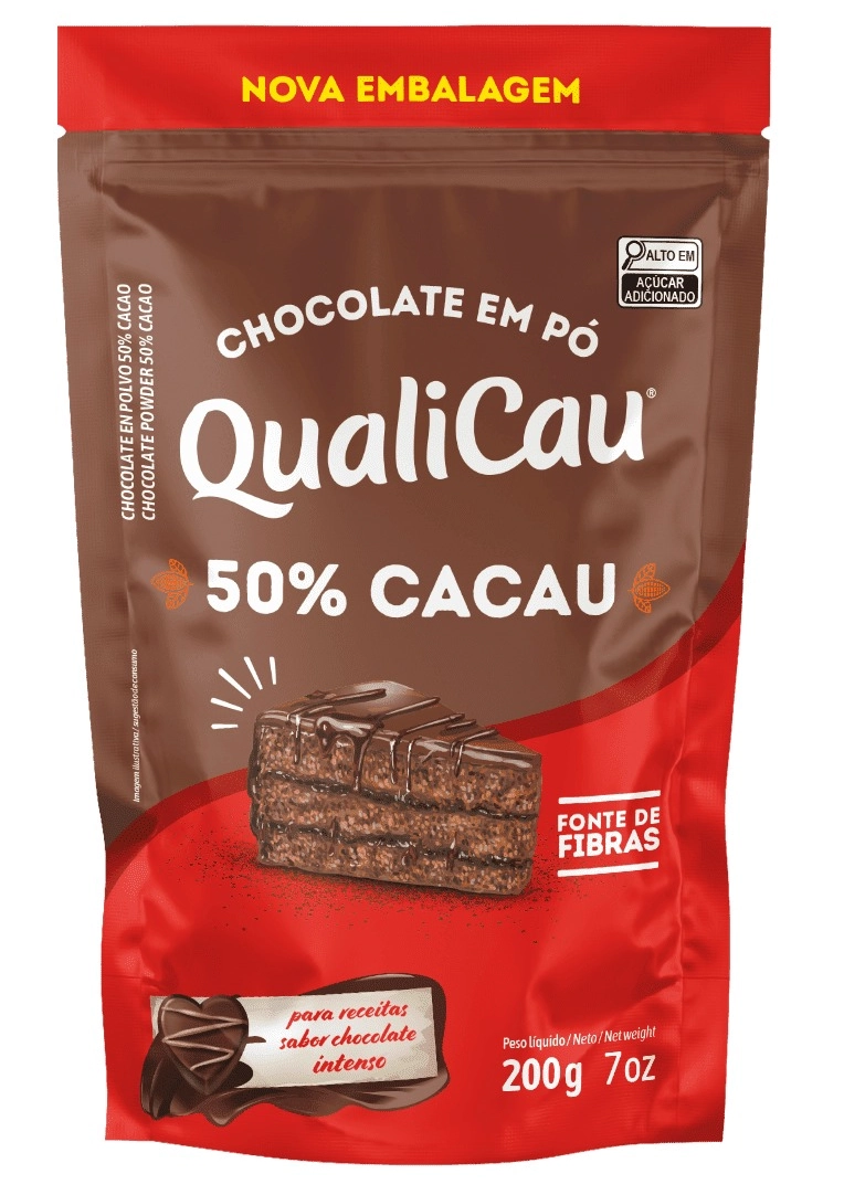 Chocolate em pó 50% Qualicau 200g