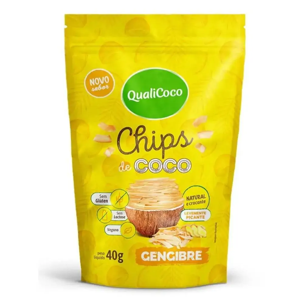 Coco Chips Qualicoco Gengibre 40g