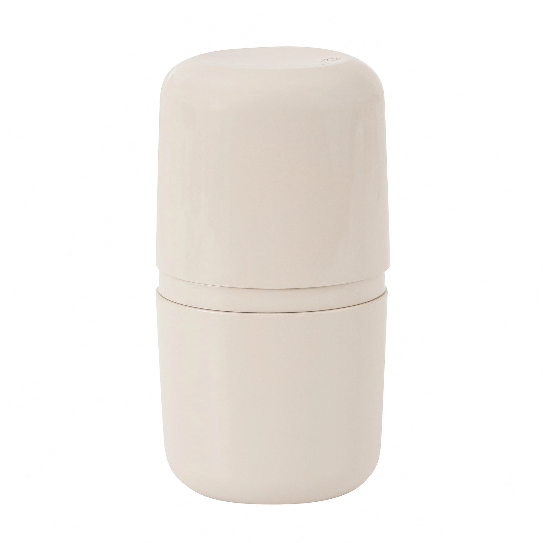 Porta Escova de Dente de Bancada para Banheiro Plástico Areia com Tampa Flora Green Planet Coza