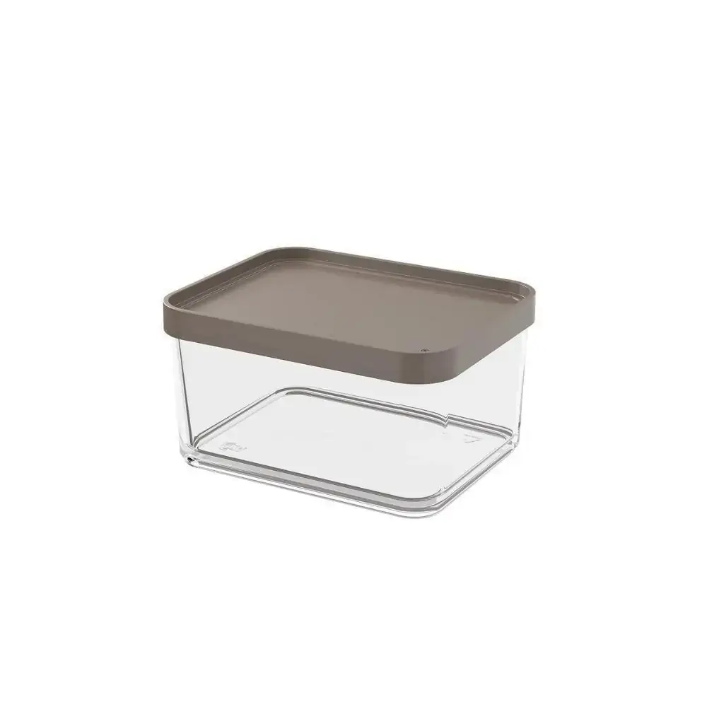 Pote de Plástico Uno Cinza 1L