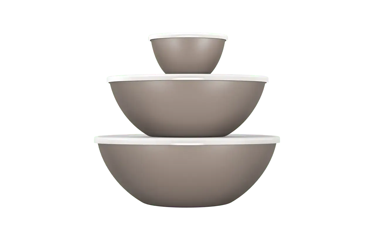 Conj 3pcs Essential Brinox C/tp Wgr