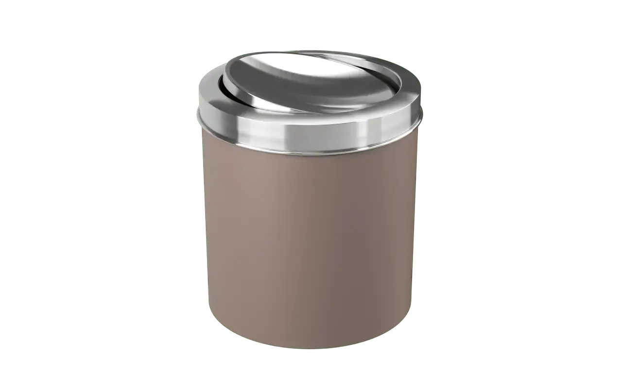 Lixeira C/ Tampa Basc. Brinox Inox Wgr