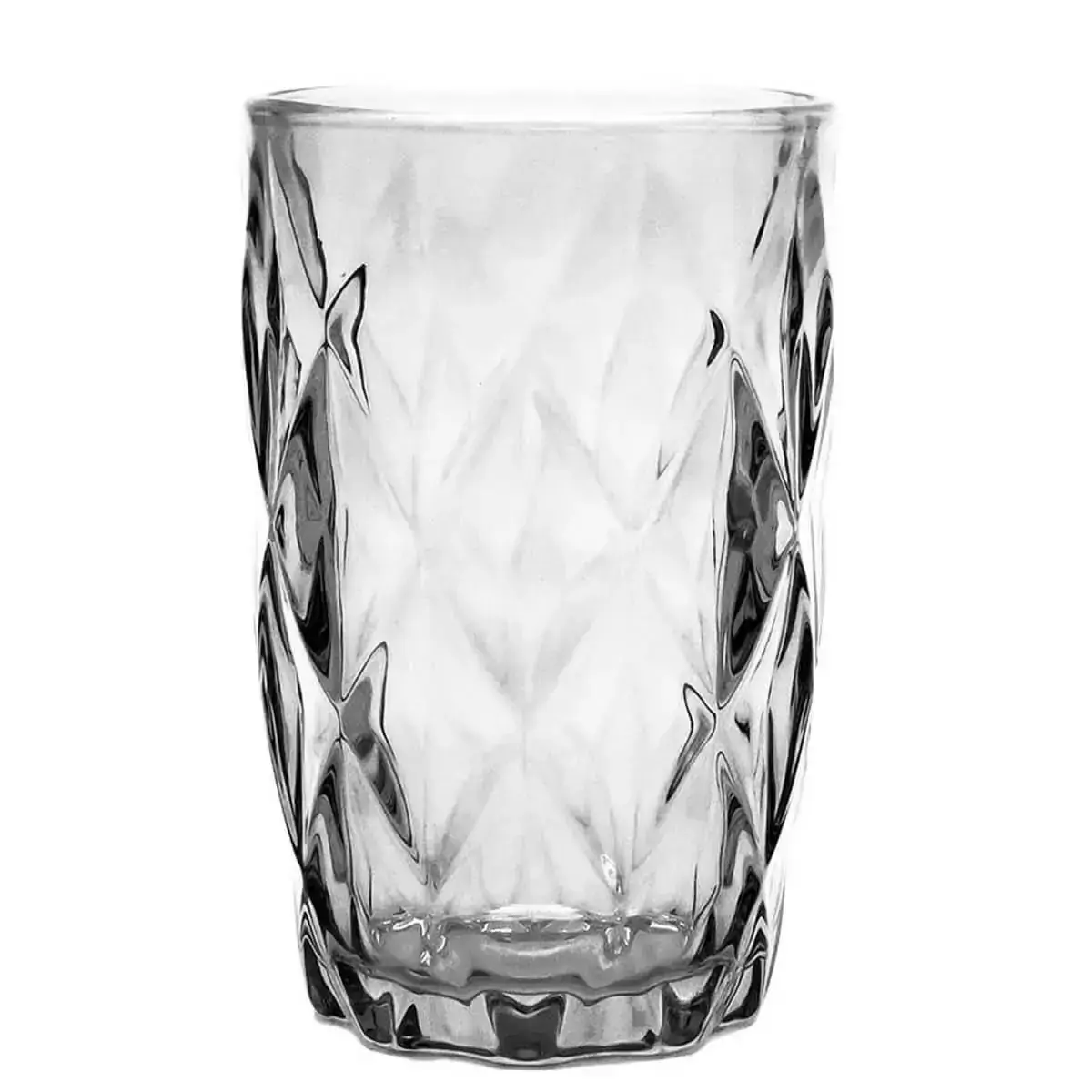 Copo de Vidro Diamond Empire 420ml para Água e Suco