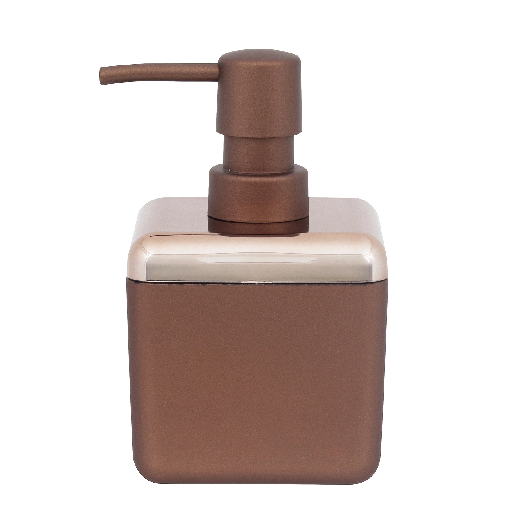 Porta Sabonete Líquido de Bancada para Banheiro 330ml Plástico Rosé Gold Spoom Coza