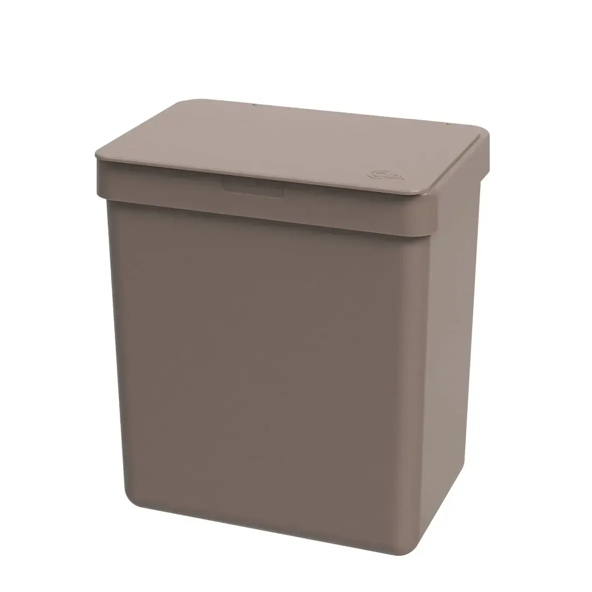 Lixeira 2,5l Warm Gray Single Coza 16,4 x 11,8 x 18,5 cm - Warm Gray Coza