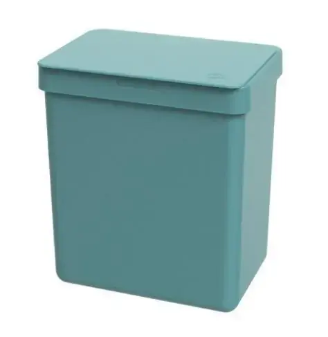 Lixeira 2,5l Azul Baltic Single Coza 16,4 x 11,8 x 18,5 cm - Azul Baltic Coza