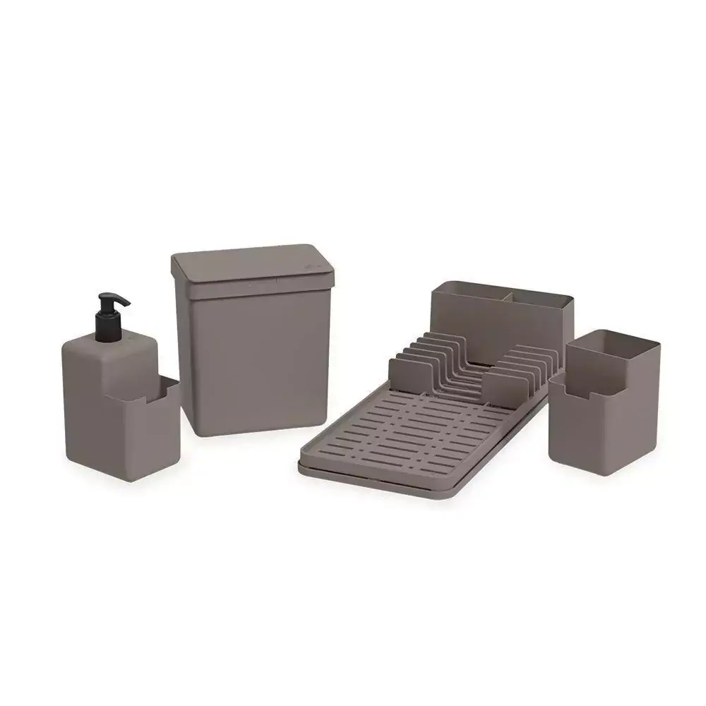 KIT ORGANIZE SUA PIA 4 PÇS SINGLE WARM GRAY 99311/1126 COZA