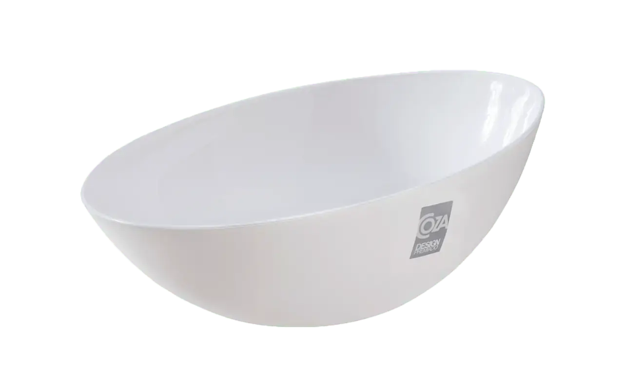 Saladeira Coza Tigela Cozinha Saladeira de Plastico Saladas Branca