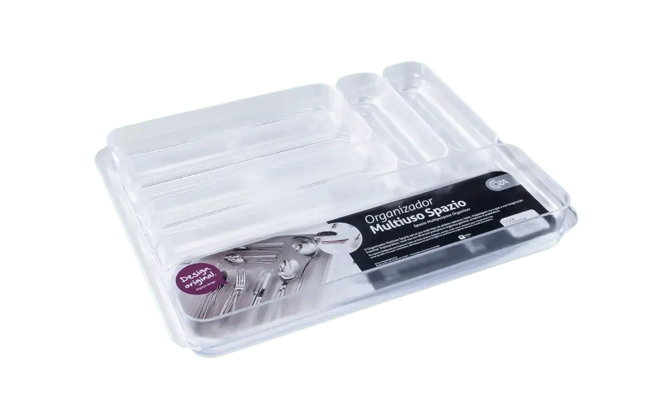 Organizador Multiuso Spazio Retrô 37 x 28,5 x 4,2 cm - Cristal Coza