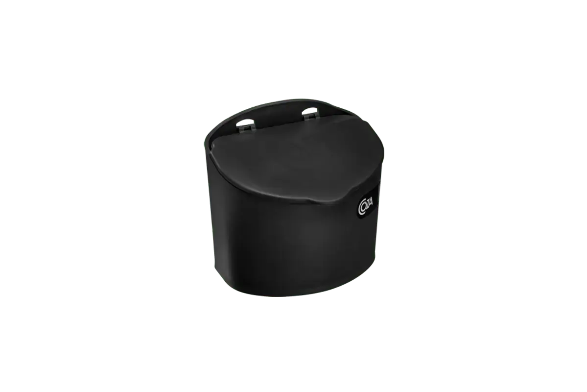 Saleiro Plástico Com Tampa Cozinha 500G Coza Cozinha Parede Preto
