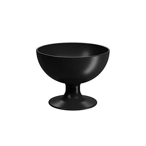 Taça Plástica Para Sobremesa 150 Ml Preta
