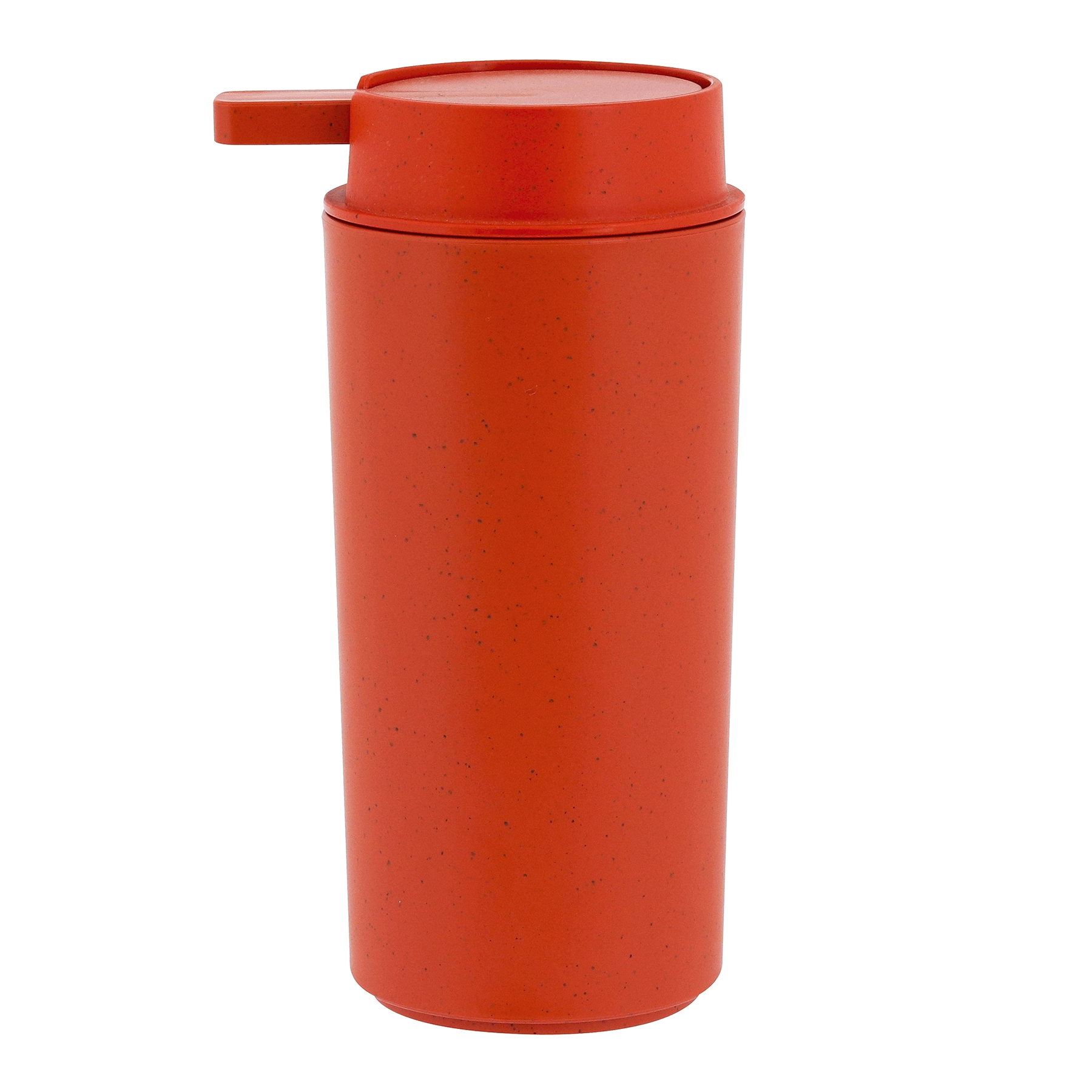 Porta Sabonete Líquido de Bancada para Banheiro 290ml Plástico Laranja Papaya Serene Coza