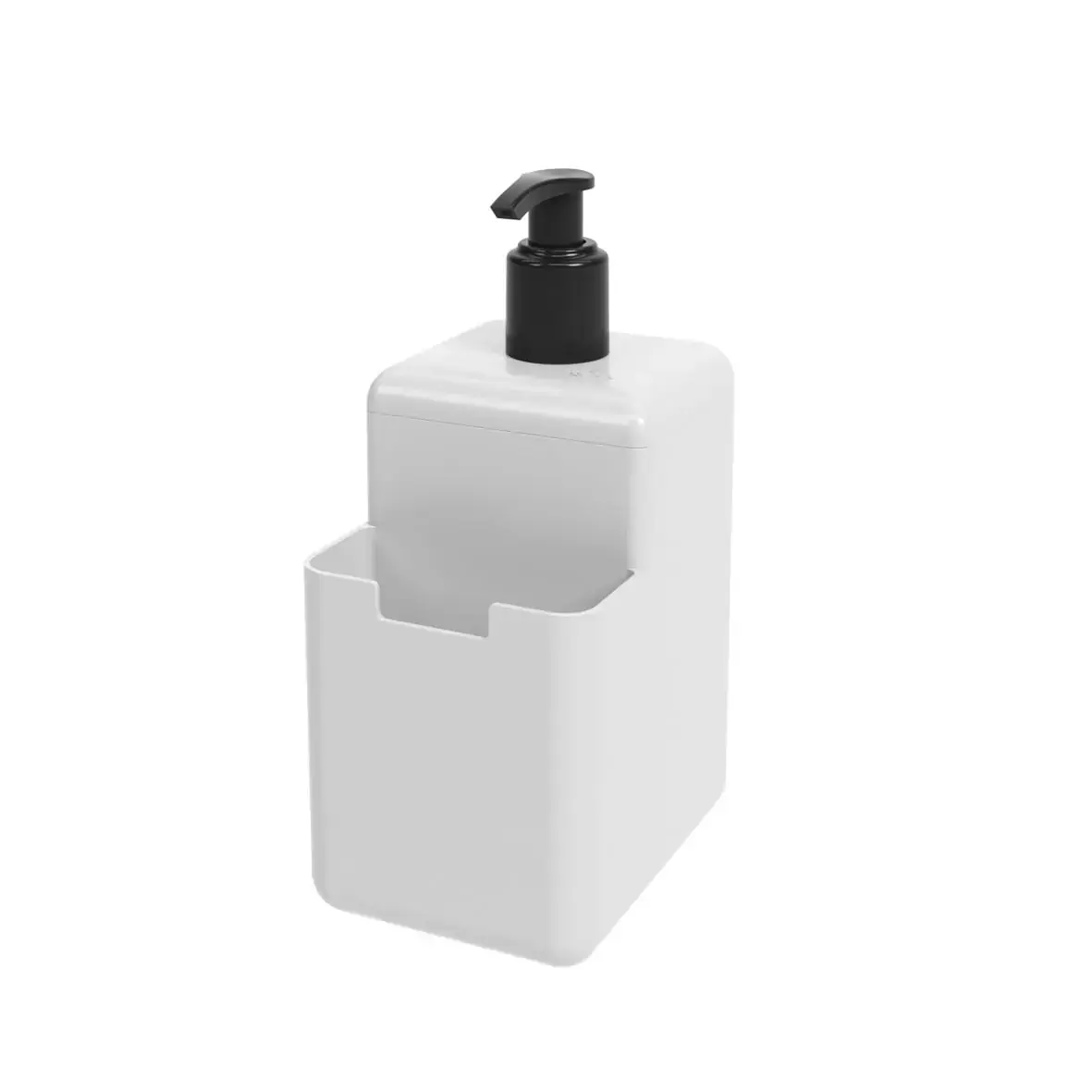 Dispenser 500ml Branco Baltic Single Coza 8 x 10,5 x 18,2 cm - Branco Coza