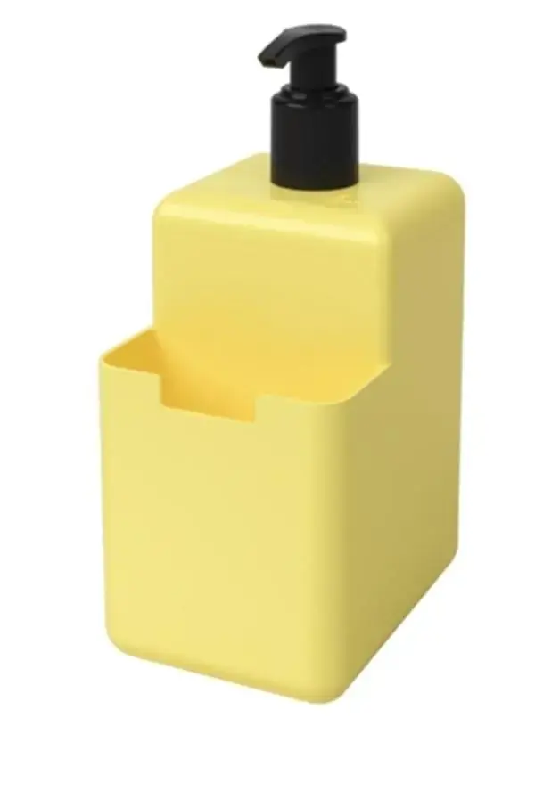Dispenser 500ml Amarelo Single Coza 8 x 10,5 x 18,2 cm - Amarelo Coza