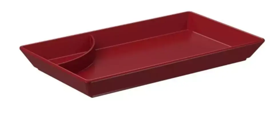 Prato para Sushi 19,3x11,2x21,5cm Vermelho Bold Uno Coza 19,3 x 11,2 x 21,5 cm - Vermelho Bold Coza