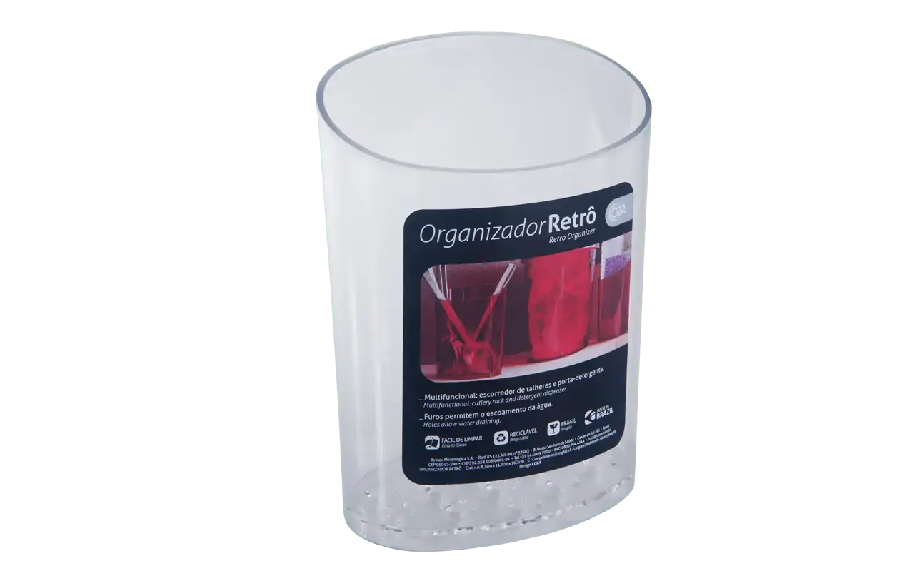 Escorredor De Talheres Brinox Glass Cr