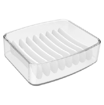 Saboneteira Splash - Coza 9,2 x 8 x 3 cm - Cristal Coza
