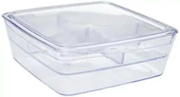 Organizador Com Divisória Coza Retro 20703/0009 Transparente