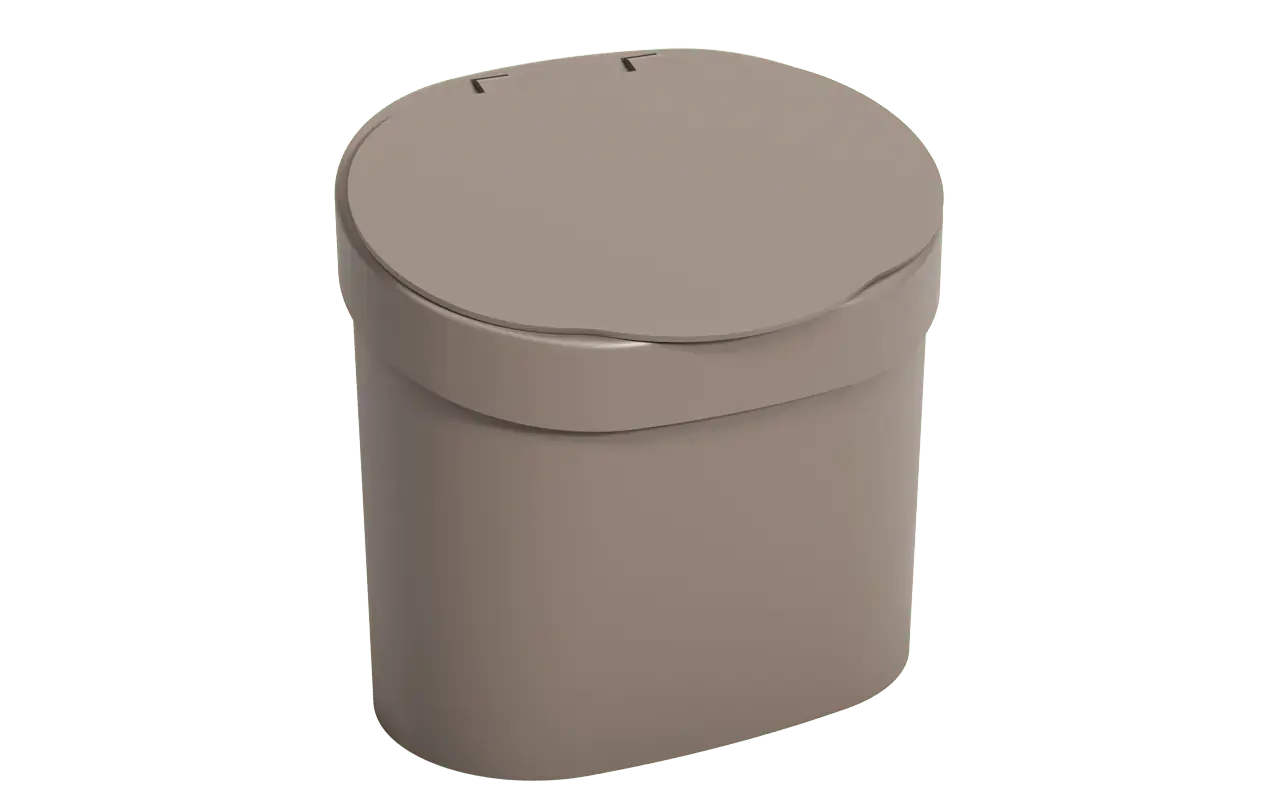 Lixeira C/ Tampa Para Pia Brinox 4l Wgr